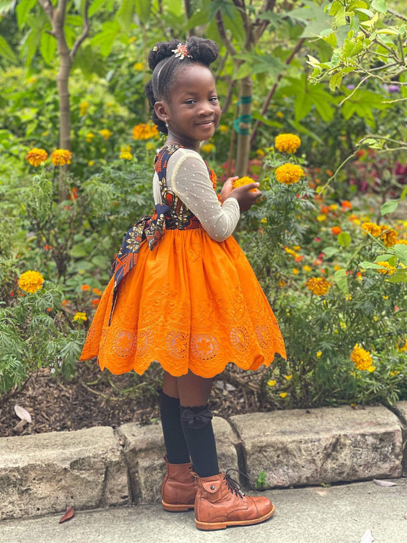 Autumn Dress - ooak | Trendy fall african print dress for girl JOD ELLI Autumn Dress - ooak | Trendy fall african print dress for girl JOD ELLI